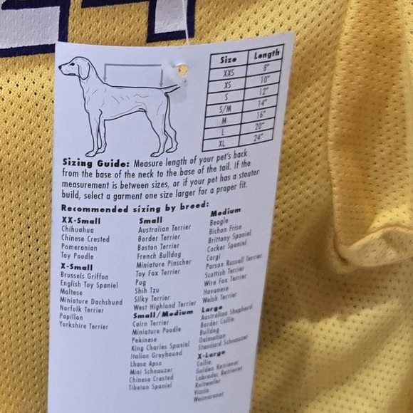 *3/$20 Dog Basketball Football Jersey Shirt Medium - Picture 3 of 3